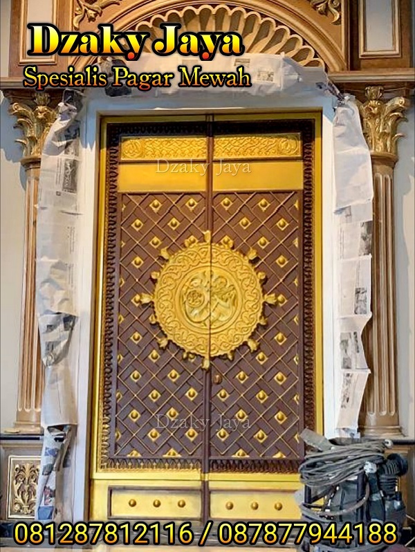 produk pintu besi tempa klasik model pintu masjid Madinah